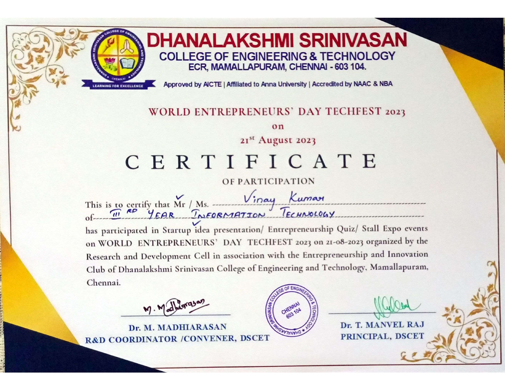 Certificate 2